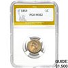 1859 Indian Head Cent PGA MS62