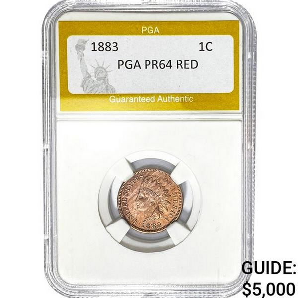 1883 Indian Head Cent PGA RED PR64 RED