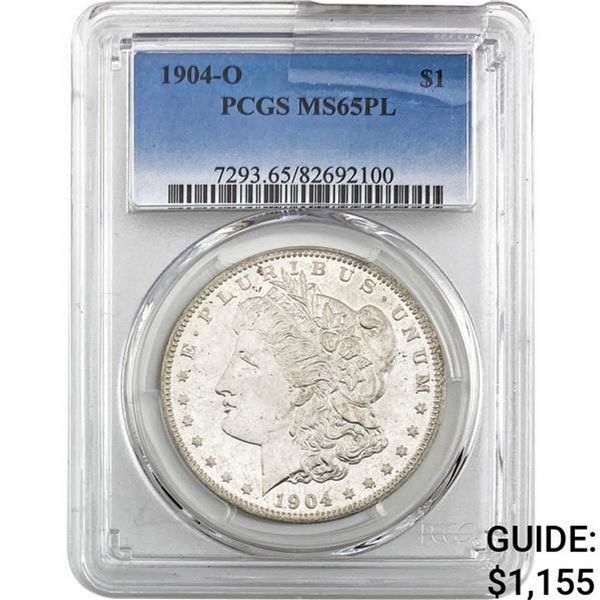 1904-O Morgan Silver Dollar PCGS MS65PL