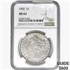 Image 1 : 1902 Morgan Silver Dollar NGC MS63