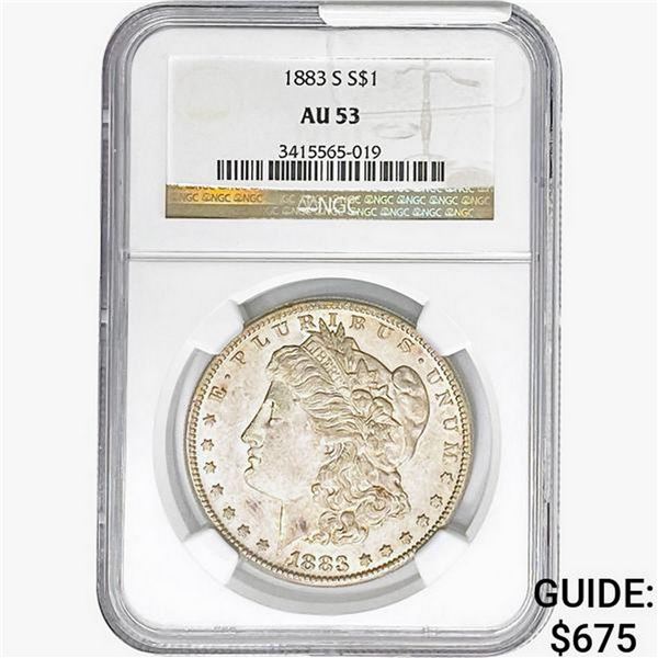 1883-S Morgan Silver Dollar NGC AU53