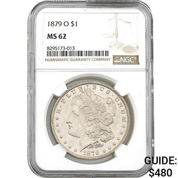 1879-O Morgan Silver Dollar NGC MS62