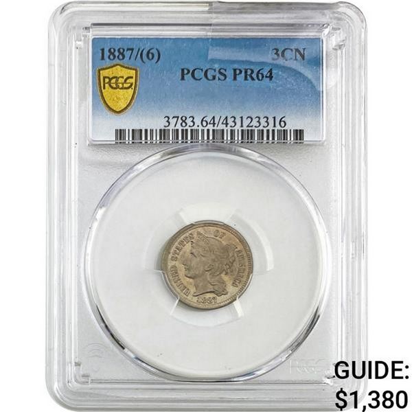 1887/(6) 3CN PCGS PR64