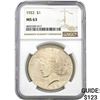 Image 1 : 1922 $1 Peace Dollar NGC MS63
