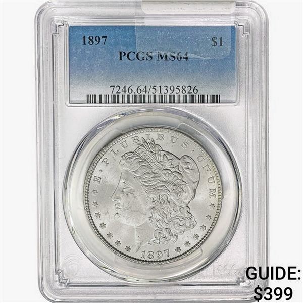 1897 Morgan Silver Dollar PCGS MS64