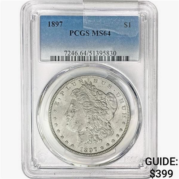 1897 Morgan Silver Dollar PCGS MS64