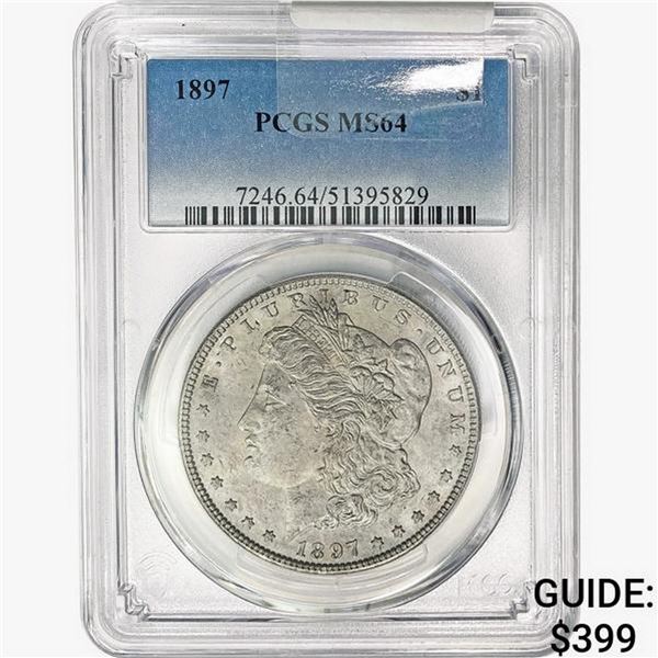 1897 Morgan Silver Dollar PCGS MS64