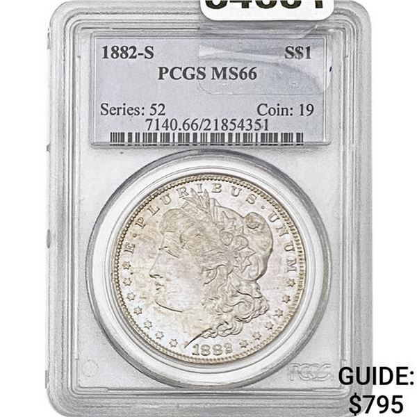 1882-S Morgan Silver Dollar PCGS MS66