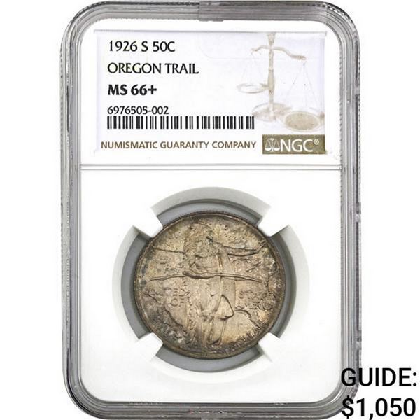 1926-S Oregon Trail 50C NGC MS66+
