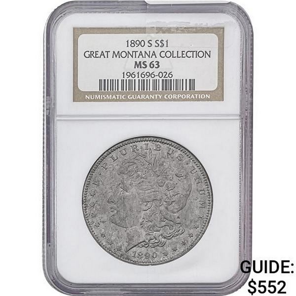 1890-S Morgan Silver Dollar NGC MS63