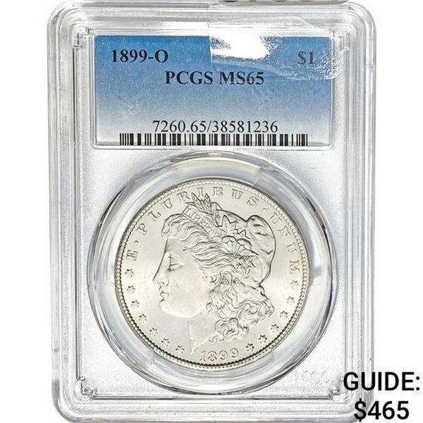 1899-O Morgan Silver Dollar PCGS MS65