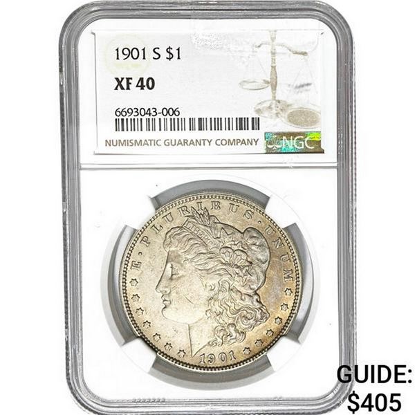 1901-S Morgan Silver Dollar NGC XF40