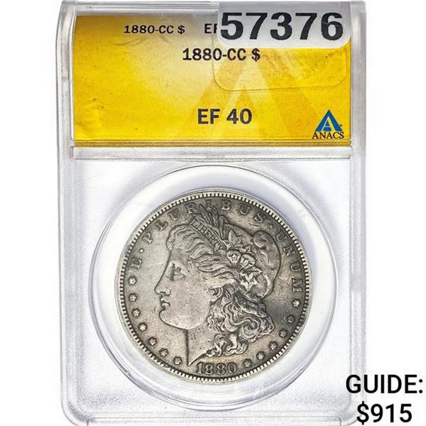 1880-CC Morgan Silver Dollar ANACS EF40