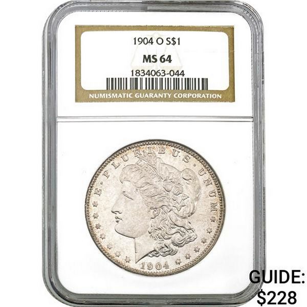 1904-O Morgan Silver Dollar NGC MS64
