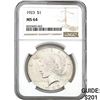 Image 1 : 1923 $1 Peace Dollar NGC MS64