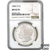 Image 1 : 1884-O Morgan Silver Dollar NGC MS62 PL