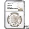 Image 1 : 1882-CC Morgan Silver Dollar NGC MS62 PL