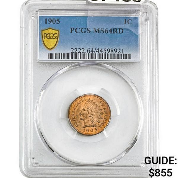 1905 Indian Head Cent PCGS MS64RD