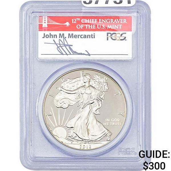 2012-S Silver Eagle Rev PR PCGS PR70