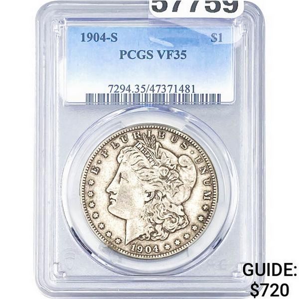 1904-S Morgan Dollar PCGS VF35