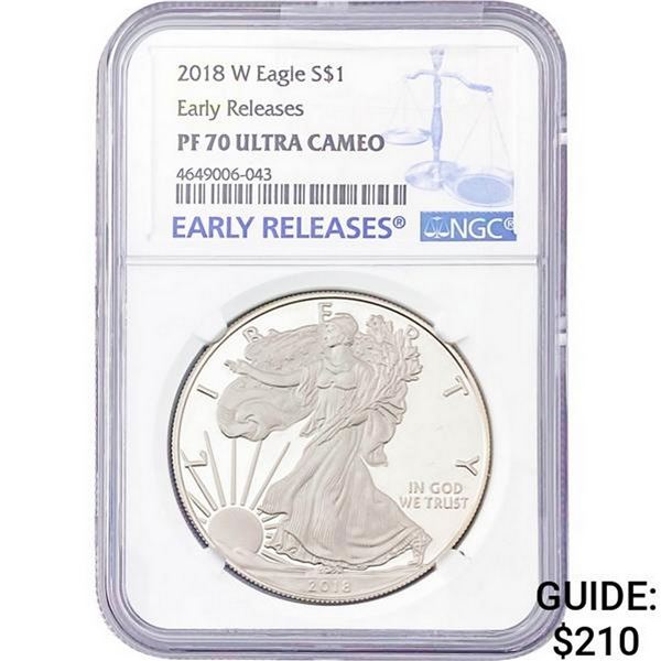 2018-W American Silver Eagle NGC PF70 UC
