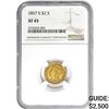 1857-S $2.50 Gold Quarter Eagle NGC XF45