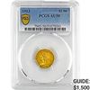 1913 $2.50 Gold Quarter Eagle PCGS AU50