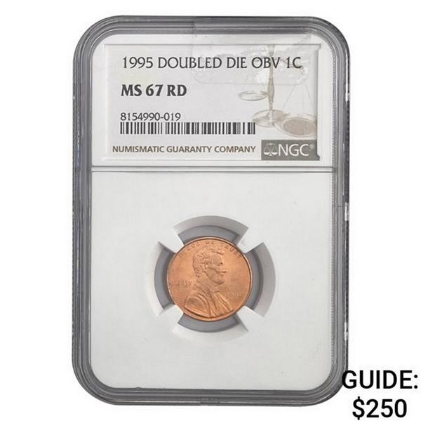1995 Doubled Die Obv 1C NGC MS67 RD