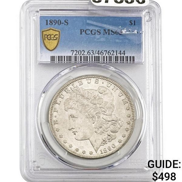 1890-S Morgan Silver Dollar PCGS MS61