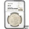 Image 1 : 1921-D Morgan Silver Dollar NGC MS63