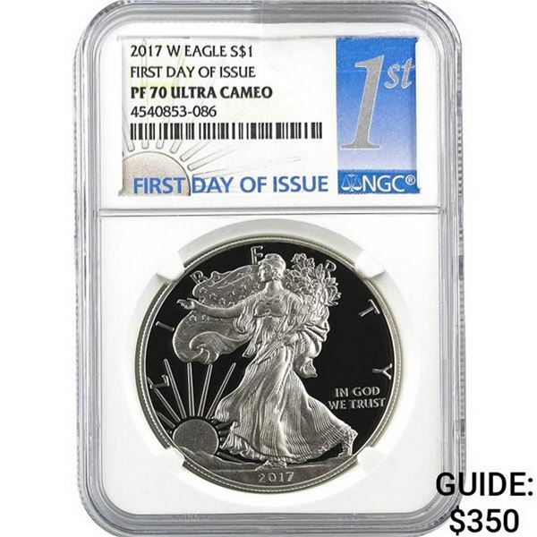 2017-W Silver Eagle NGC PF70 Ultra Cameo