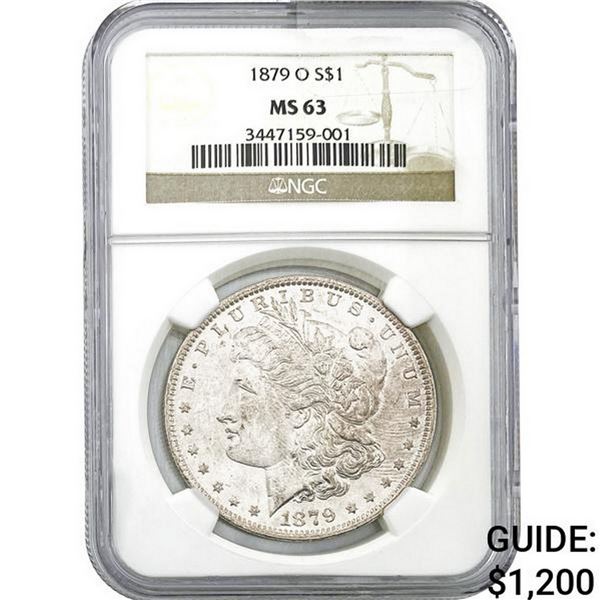 1879-O Morgan Silver Dollar NGC MS63