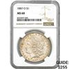 Image 1 : 1887-O Morgan Silver Dollar NGC MS60