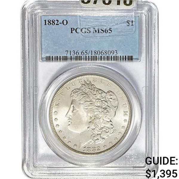 1882-O Morgan Silver Dollar PCGS MS65