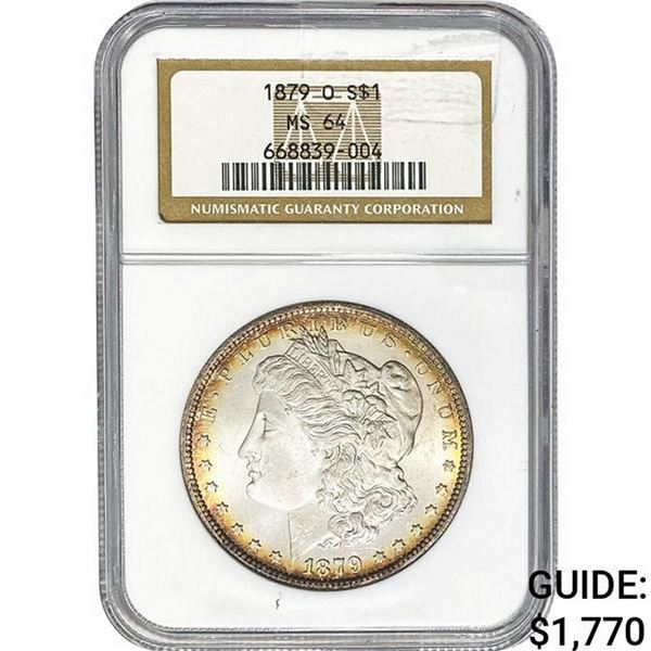 1879-O Morgan Silver Dollar NGC MS64