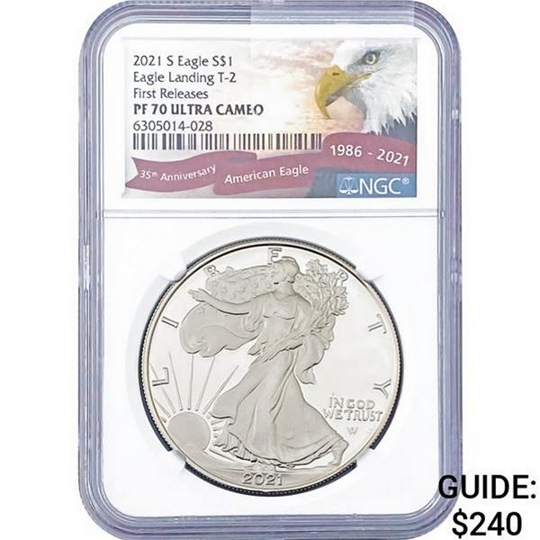 2021-S American Eagle Silver Dollar NGC PF 70UC