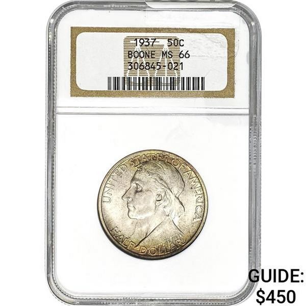 1937 Boone Half Dollar NGC MS66
