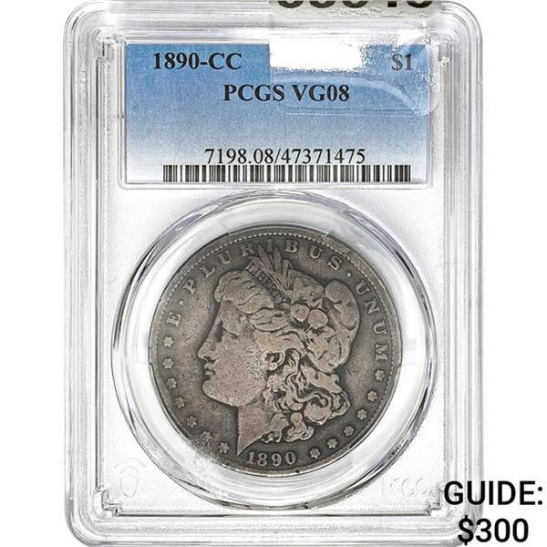 1890-CC Morgan Dollar PCGS VG08