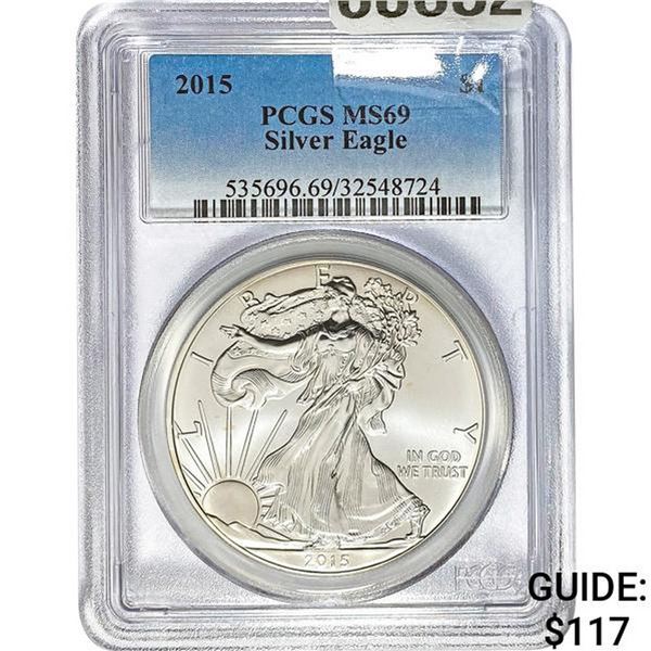 2015 Silver Eagle PCGS MS69