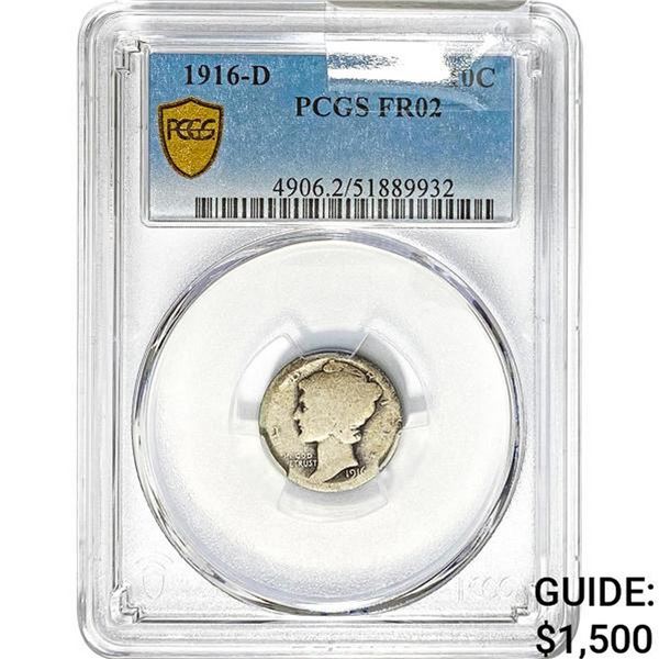 1916-D Mercury Dime PCGS FR02