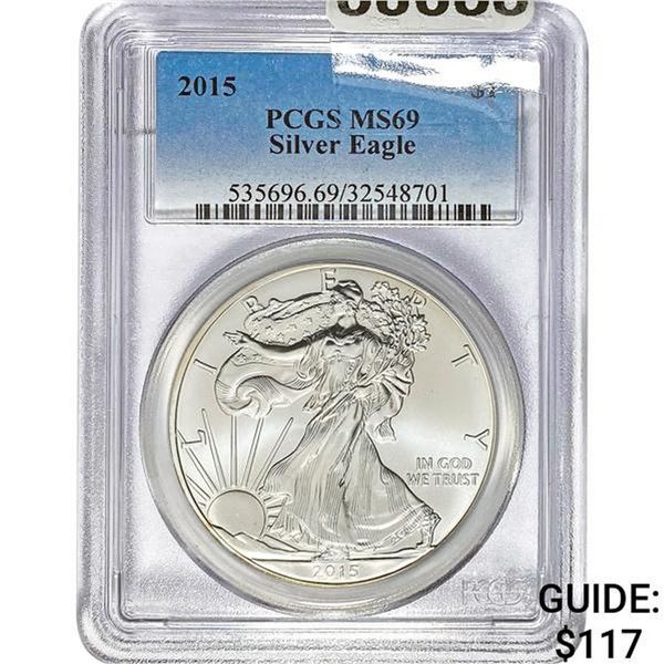2015 Silver Eagle PCGS MS69