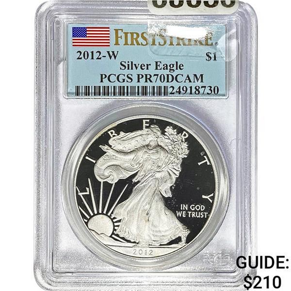2012-W Silver Eagle PCGS PR70DCAM
