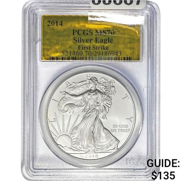 2014 Silver Eagle PCGS MS70