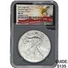 Image 1 : 2021 Eagle S$1 Heraldic Eagle T-1 NGC MS70