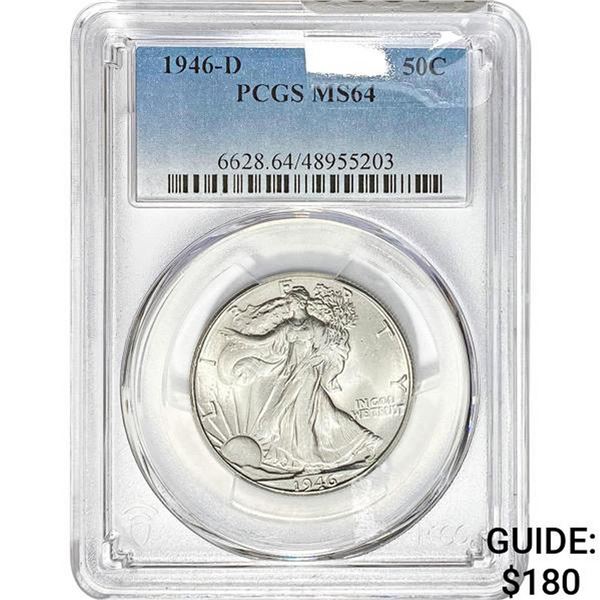 1946-D Walking Liberty Half Dollar PCGS MS64