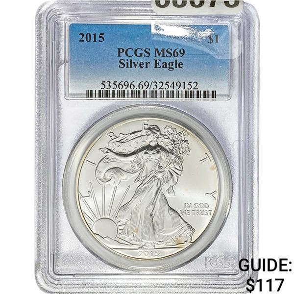 2015 $1 Silver Eagle PCGS MS69
