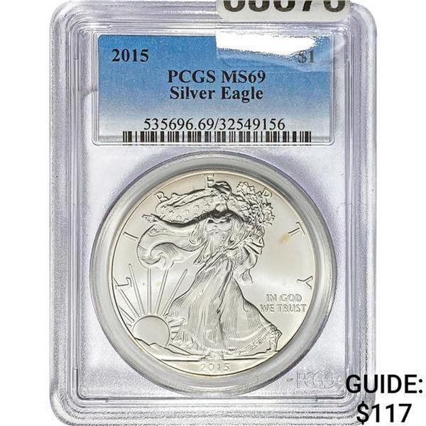 2015 $1 Silver Eagle PCGS MS69