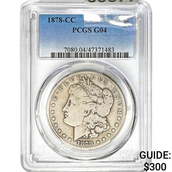 1878-CC Morgan Silver Dollar PCGS G04
