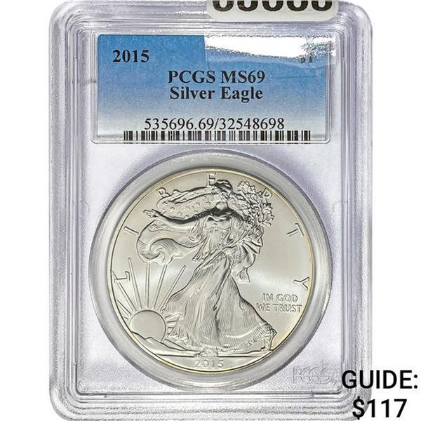 2015 Silver Eagle PCGS MS69