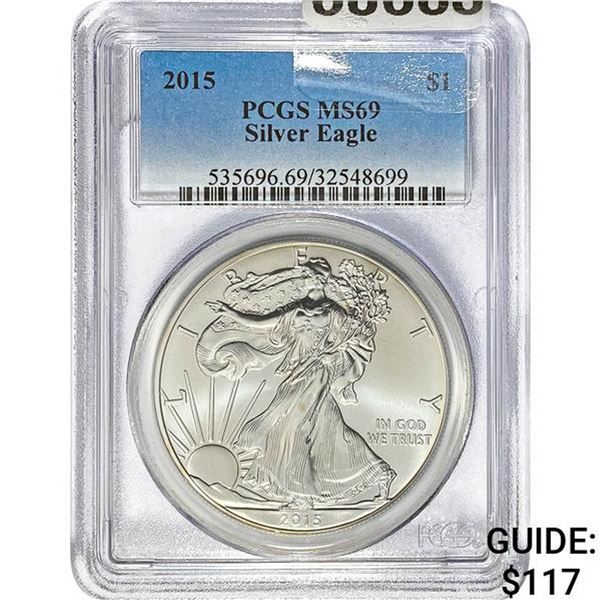 2015 $1 Silver Eagle PCGS MS69